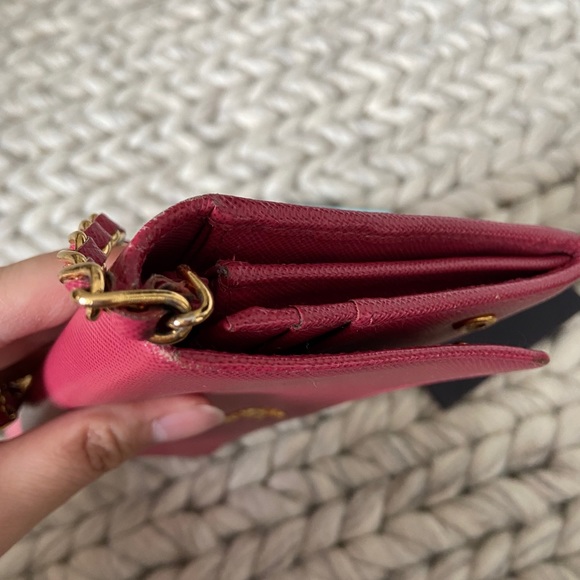 SOLD Prada Saffiano Wallet on Chain - Picture 10 of 10